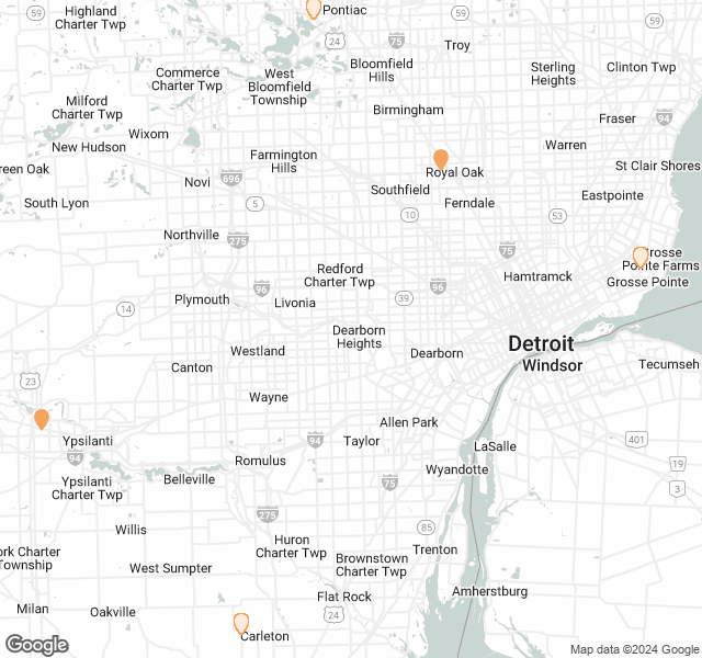Fill Dirt Map of Detroit