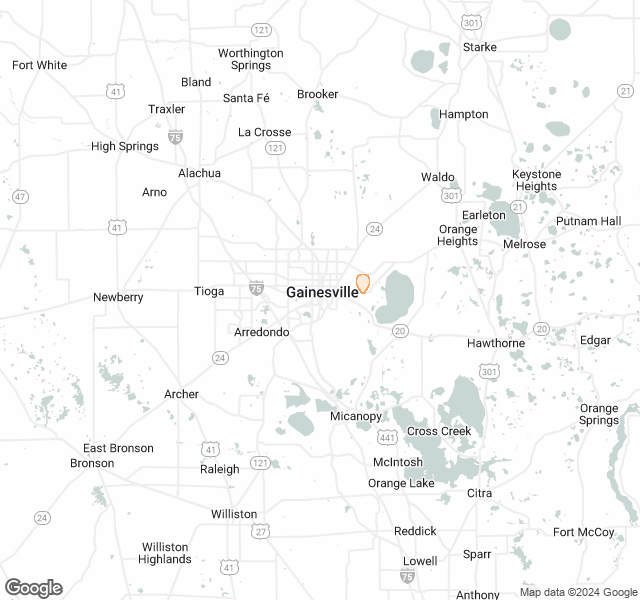 Fill Dirt Map of Gainesville