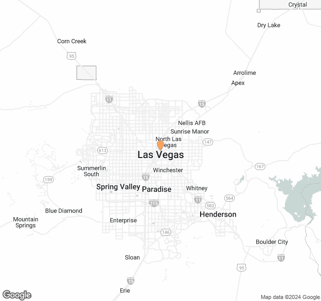Fill Dirt Map of Las Vegas