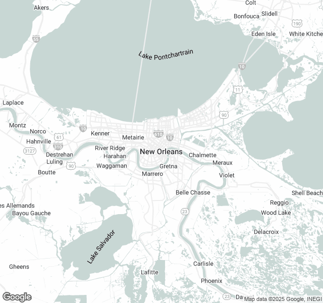 Fill Dirt Map of New Orleans