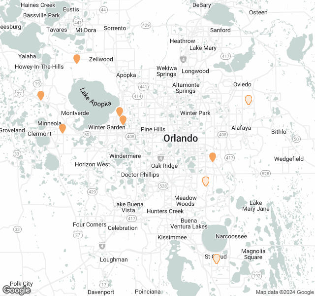 Fill Dirt Map of Orlando