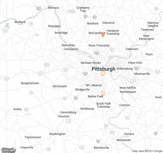 Fill Dirt Map of Pittsburgh