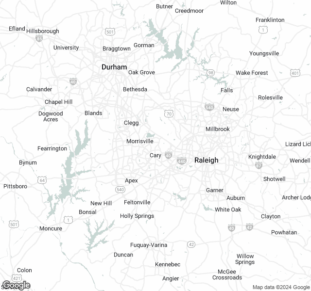 Fill Dirt Map of Raleigh