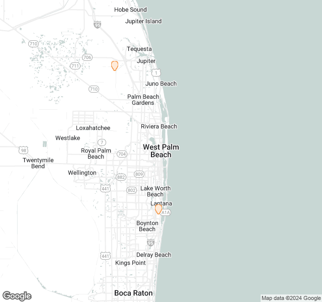 Fill Dirt Map of West Palm Beach